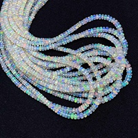 Top tendance éthiopien opale Rondelle à facettes perles de pierres précieuses brin pierres naturelles fournisseur prix d'usine-pour bijoux bracelets