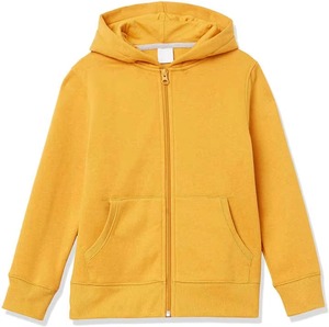 Sweat-shirt unisexe jaune à capuche et fermeture éclair, coupe classique, motif lettres, en coton French Terry, décontracté, printemps-automne - Product Image 1