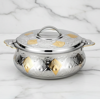 Casserole en métal indienne très demandée, conçue pour les services de repas culturels, offrant un accès stable aux plats chauds pour les invités (Hot Pot)
