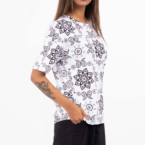 Camiseta Casual Personalizada para Mujer con Estampado en Lienzo, Transpirable, Ecológica, para Uso Diario de Verano, para Adultos - Product Image 2