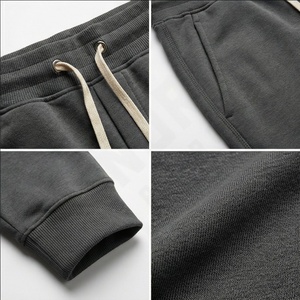 Joggers surdimensionnés Logo personnalisé Couleur unie vierge Décontracté Respirant Street Wear Pantalon de survêtement évasé Taille basse en coton Vente en gros - Product Image 4