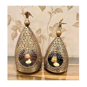 Haute qualité Design fer lanterne bougeoir noël intérieur lanterne salon décoration de la maison fêtes mariage lanterne - Product Image 5