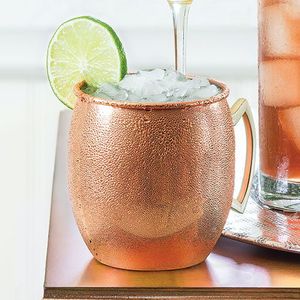 Ensemble de tasses à boisson en cuivre, tasses Jasmine Courtyard, réutilisables, de qualité supérieure, pour servir des cocktails, collection durable - Product Image 1