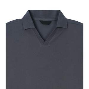 Camiseta Polo Personalizada para Hombre, Cuello en V, Manga Corta, Color Sólido, Mezcla de Algodón, Informal, Verano, Fabricante Mayorista OEM - Product Image 3