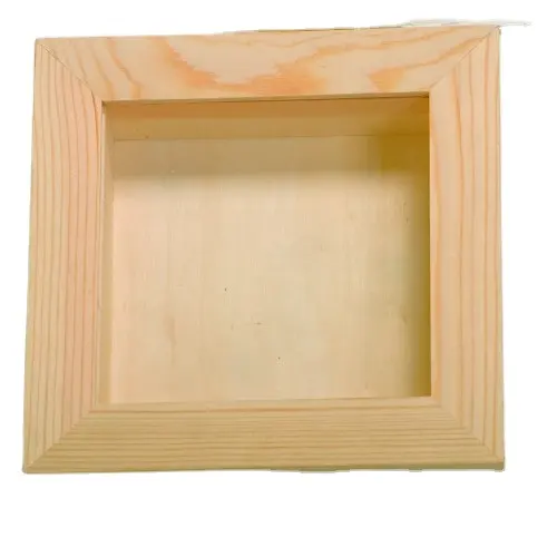 High Quality Wooden Photo Frame Wall Hanging Solid Wood Photo Frame Square Picture Frame for Hot Sale