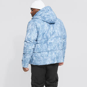 Blouson matelassé imperméable en toile mi-lourd pour homme avec capuche amovible personnalisable – Coupe ample, le plus esthétique, personnalisable OEM - Product Image 5