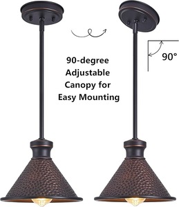 Lámpara Colgante en Forma de Campana, Elegante Lámpara de Techo de Metal para Isla de Cocina, Comedor, Restaurante, Cafetería, Bar, Hogar - Product Image 2
