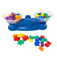 96 Piezas de Ositos de Plástico de 4g/8g/12g con Caja de Almacenamiento, Juguetes Matemáticos PLOMA para Niños Pequeños, para Aprender a Manipular y Crear Patrones