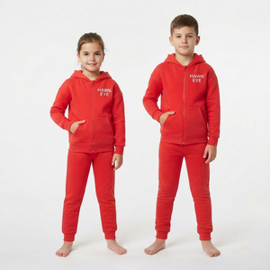 Conjunto Deportivo para Niños al por Mayor, Unisex, Sudadera con Cremallera Completa y Pantalones Jogger, Dos Piezas, Ropa Casual, Impresión Personalizada, Fabricante de Marca Privada - Product Image 2