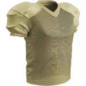 Maillot de football américain pour homme, col en V, manches courtes, respirant, en mesh, ajusté, 100% polyester, vêtements de sport pour adultes, toutes saisons - Product Image 1