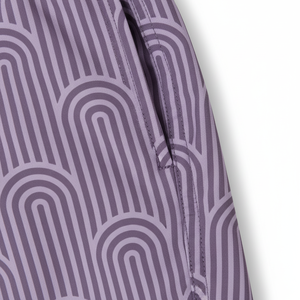 Shorts de bain pour hommes respirants et à séchage rapide, en tissu Oxford de lin/coton de haute qualité, imprimé numériquement, avec taille élastique - Product Image 6