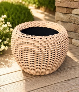 Multicolor Rattan Planter Perfect For Indoor Outdoor Plants Boho Home Decor Woven And Decorative <b>Pot</b> <b>Holder</b> From india - Product Image 5