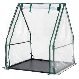 Mini serra pieghevole in PVC bianco 36*36*42 pollici per giardino interno/esterno - Product Image 1
