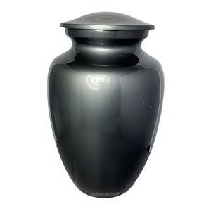 Urna de Metal con Acabado Interior Satinado para Cenizas Humanas, Tamaño Adulto - Urna de Cremación Lisa - Urna Conmemorativa con Forro Suave para Cenizas - Product Image 1