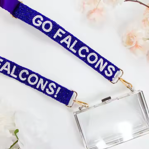 Cowboys Design Custom <b>Strap</b> Handmade Embroidery Beaded Adjustable Crossbody <b>Bag</b> <b>Replacement</b> Purse Accessory Decorative Gameday - Product Image 4