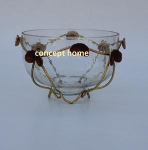 Bol décoratif doré et noir avec support, en laiton de qualité supérieure, pour chocolats, offert gratuitement - Product Image 6