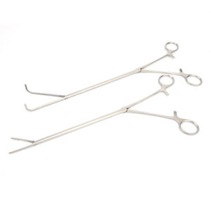 Pinzas de Disección Manuales de Acero Curvas de Ángulo Recto de 25 mm para Toracoscopia VATS |   Instrumento Certificado CE Clase 1 de Surgiright - Product Image 4