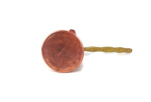 Cafetera Turca Tradicional Hecha a Mano, Percolador de Cobre con Asa de Metal, Diseño Redondo para Café y Té - Product Image 3