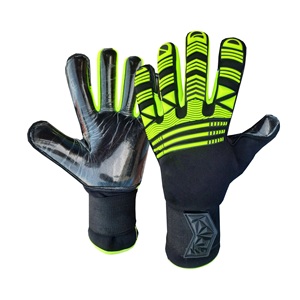 Gants de gardien de but de football flexibles unisexes, surface texturée pour une meilleure adhérence, tissu à séchage rapide, sangle de poignet, manchette élastique, gants de gardien de but de football - Product Image 2
