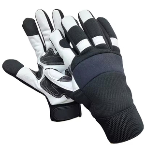 Gants de sport d'hiver pour mécaniciens, en cuir synthétique, compatibles écran tactile, pour vélo, cyclisme, travail mécanique et anti-abrasion - Product Image 1