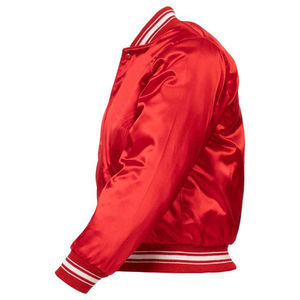 Luxury Mens Satin Silk Varsity <b>Jacket</b> Embroidered Letterman <b>Jacket</b> Custom Private Label OEM Fashion Manufacturer - Product Image 3