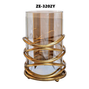 Handmade Metallic <b>Gold</b> Candle <b>Holder</b> for Premium Christmas and Wedding Table Decoration Made by Zahid Exports India - Product Image 1