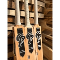 Batte de cricket en saule anglais de qualité supérieure CP Sports Black Edition, professionnelle, pour balle dure, durable, écologique, légère, 35-40 mm
