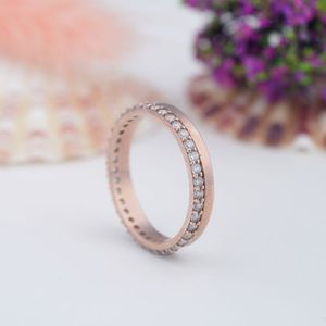 <b>Custom</b> 925 Sterling Silver Wedding Band Minimalist Prong Setting 18K Gold Plated Fine <b>Rings</b> for Bridal Party Wholesale - Product Image 3