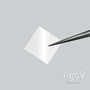 Aga9 5mmx5mm Single Crystal Square Diamond <b>Plate</b>, Both <b>Sides</b> Polished, 0.4mm Thickness - Product Image 2