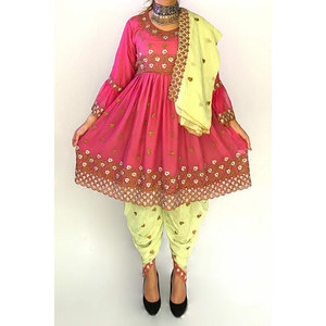 Robe afghane pour femmes, vêtements ethniques traditionnels à manches longues, vêtements élégants brodés, coupe ample modeste, vêtements musulmans - Product Image 1
