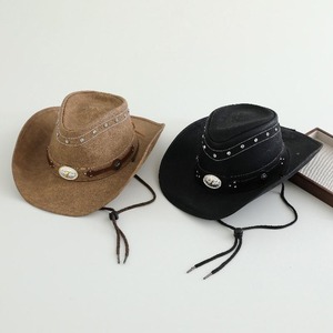 Sombrero de Vaquero de Cuero Genuino para Hombre, Estilo Moderno, con Cuero Natural Real, Personalizable para Todas las Estaciones - Product Image 1