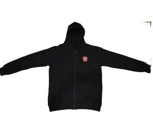 Chaqueta con capucha de lana de algodón 100% para hombre, logotipo bordado, Color sólido, cremallera, diseño deportivo, talla 320 GSM XS, cuello con capucha, otoño - Product Image 4
