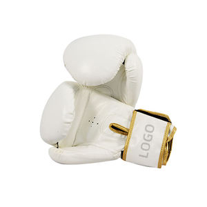 Gants de boxe personnalisés en PU blanc, fermeture Velcro, unisexe, pour l'entraînement de boxe - Product Image 6