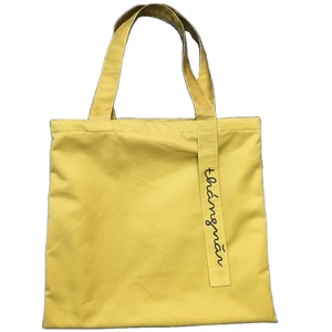 Sac fourre-tout en toile de coton pour femme Minh Ha avec poche intérieure, motif lettres, mini format, poignée imprimée pour le travail et le shopping - Product Image 4