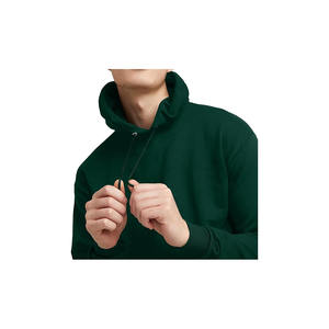 Sudadera con Capucha Color Borgoña para Hombre, Sudadera de Color Sólido con Logotipo Personalizado - Product Image 3