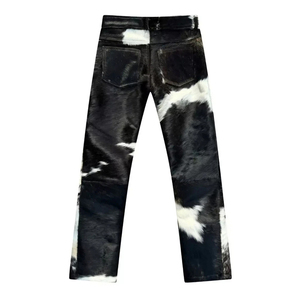 Pantalon en cuir pour homme de haute qualité avec une coupe slim moderne, taille flexible, toucher confortable, matière durable - Product Image 6