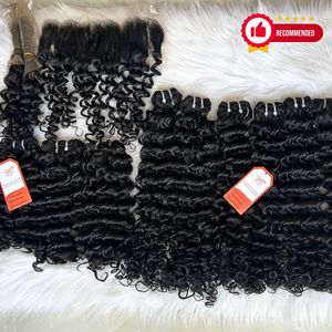 2026 Hot Selling 100% Raw Vietnamese Remy Human <b>Hair</b> Bundles Weft Deep Wave Natural Color Large Stock - Product Image 4