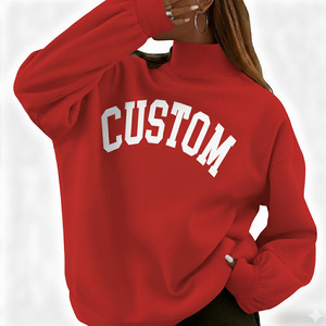 Sudaderas de Moda de Lujo con Apliques, Cuello Redondo Unisex, Personalizadas, 400GSM, Poliéster/Algodón, Tallas Grandes, Hombros Caídos, Gran Venta - Product Image 3