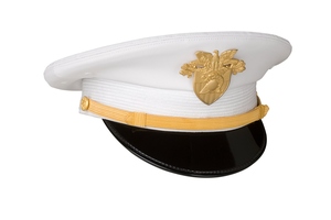 Superior Quality Parade Cap Light Crown Gold Cord Detail Black Shade Metal Badge Formal Wear Headwear Export Supply - Product Image 6