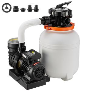 FlashPure Pompa Filtro a Sabbia da 0,5 HP 3000 GPH, Sistema di Filtraggio per Piscina da 12 Pollici con Timer, 6 Volte Più Veloce per Piscine Fuori Terra - Product Image 1