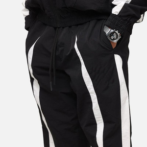 Pantalon de jogging athlétique pour hommes, pantalon de sport avec panneaux latéraux contrastés, bas de tenue de sport décontracté et léger - Product Image 5
