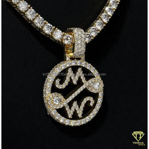 Colgante de joyería LA hecho a mano con diseño de joyería hip hop de lujo y acabado de alta calidad - Product Image 2