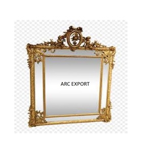 Standard Design Decoration Unique Wall Hanging <b>Mirror</b> With Gold Color <b>Metal</b> <b>Frame</b> Leaf Design Wedding Decoration <b>Mirror</b> Supply - Product Image 1