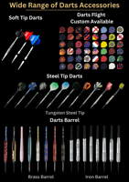 Vente chaude Blanc et Noir Soft Tip Fléchettes en plastique Fléchettes de haute qualité pour les joueurs