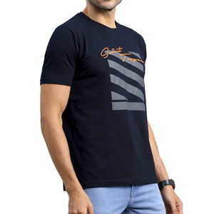 เสื้อยืดลำลองผู้ชายดีไซน์ใหม่ พิมพ์ลายได้ตามต้องการ ผ้าฝ้าย 100% ระบายอากาศ แห้งเร็ว แขนสั้น ทรงปกติ ปรับขนาดได้ - Product Image 4