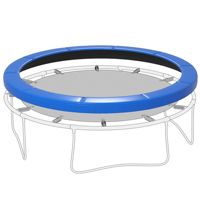 Coussin de sécurité de remplacement pour trampoline, résistant aux intempéries, sans trous, pour poteaux, accessoire pour parc de trampolines, 12 pieds