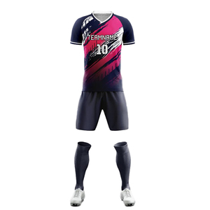 ชุดฝึกซ้อมฟุตบอลเด็กผู้ชายแบบสั่งทำพิเศษ เสื้อแขนสั้นและกางเกงขาสั้น ชุดยูนิฟอร์มผ้าโพลีเอสเตอร์ ชุดฟุตบอล - Product Image 5
