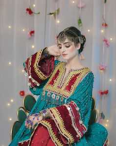 Nuevos Vestidos Afganos Kuchi Vintage Bordados a Mano para Mujer, Vestidos de Novia de Estilo Moderno en Varios Colores - Product Image 3