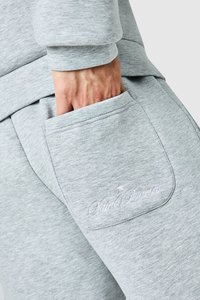 Conjunto Deportivo para Hombre, Sudadera con Capucha y Cremallera, Gris, Talla Grande, con Logotipo Personalizado, Informal, de Invierno, Poliéster/Algodón - Product Image 5