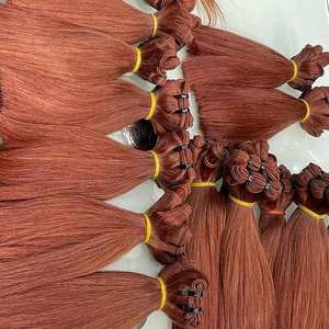 Trame de cheveux Remy traités 100% cheveux humains Os droit Diverses couleurs attrayantes Standard d'exportation - Product Image 6